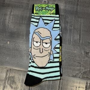 Rick and Morty Crew Socks Mens Womens Adult Swim Cartoon Network New